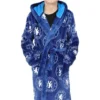Chelsea F.C. Boys Official Dressing Gown Fleece Hooded Kids Robe W23