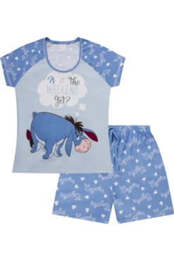 Women's Disney Eeyore 'Is It The Weekend Yet?' Short Pyjamas -All Ages Fashion PJF 10 2 scaled