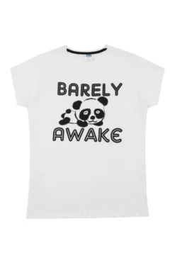 Women's Barely Awake Panda Short Pyjamas -All Ages Fashion PJF 153 scaled