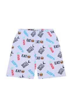 Eat Sleep Battle Royale Repeat Short Pyjamas -All Ages Fashion PJF 190502 27