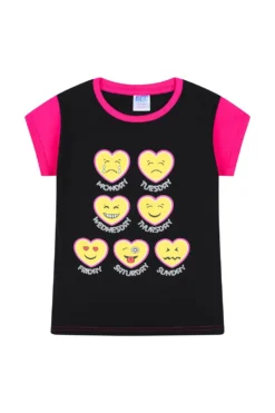 Girls 7 Days Of The Week Short Pyjamas -All Ages Fashion PJF 190502 5