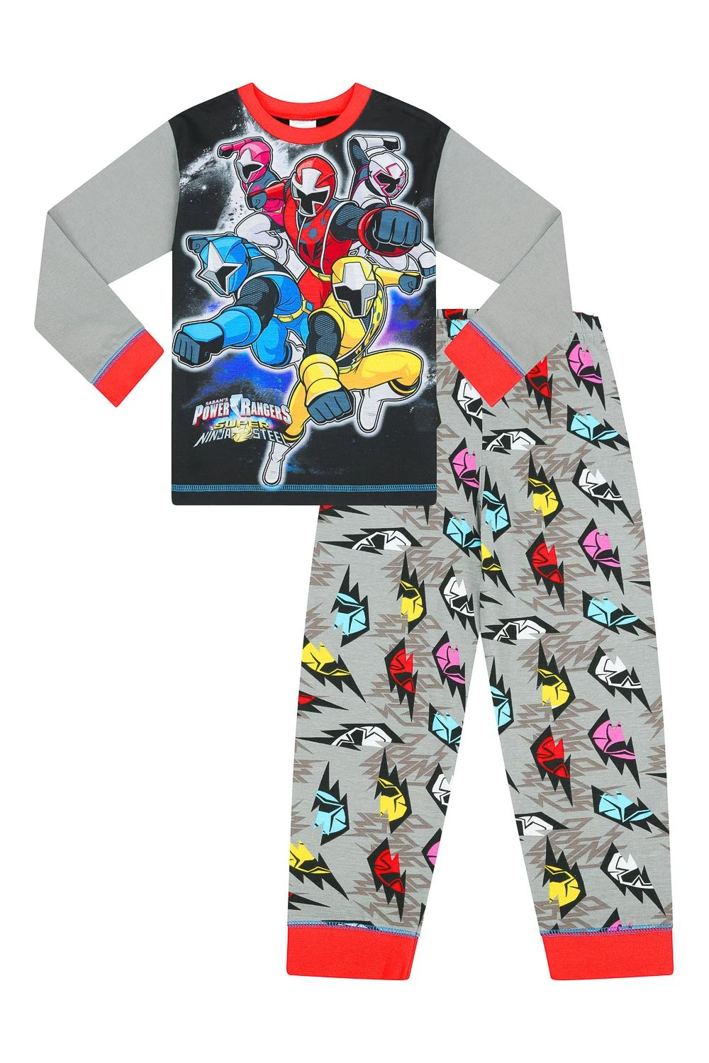 Boys Power Rangers Long Pyjamas 1 Boys Power Rangers Long Pyjamas