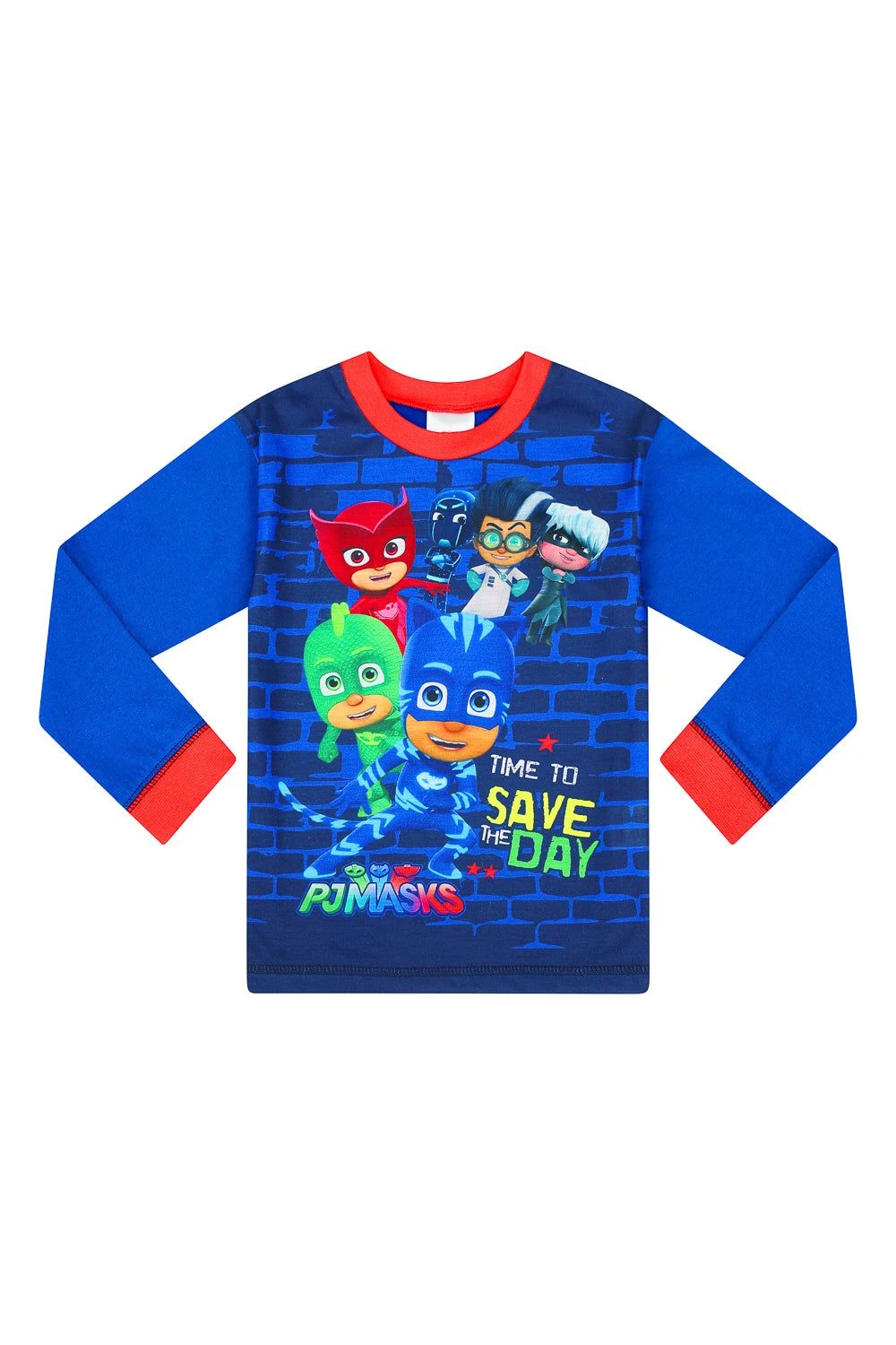 Boys Pj Masks Blue Long Pyjamas 2 Boys Pj Masks Blue Long Pyjamas - Image 2
