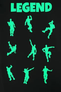Legend Emote Dance Gaming Green Short Pyjamas -All Ages Fashion PJF 190725 7