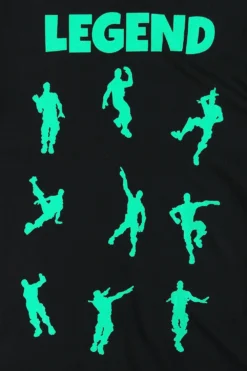 Legend Emote Dance Gaming Green Long Pyjamas -All Ages Fashion PJF 191016 27
