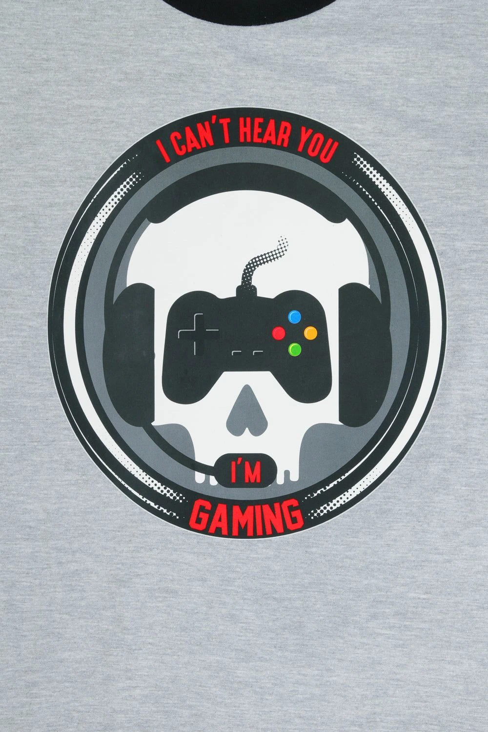 Boys I Can't Hear You I'm Gaming Skull Red Grey Long Pyjamas 4 Boys I Can't Hear You I'm Gaming Skull Red Grey Long Pyjamas - Image 4