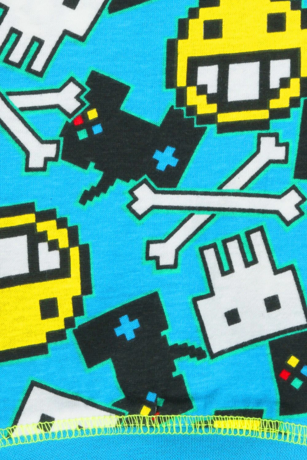 Boys Gaming PJs Grey Blue Long Pyjamas 6 Boys Gaming PJs Grey Blue Long Pyjamas - Image 6