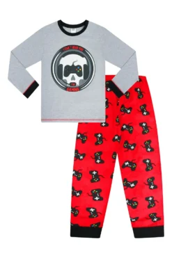 Boys I Can't Hear You I'm Gaming Skull Red Grey Long Pyjamas 8 Boys I Can't Hear You I'm Gaming Skull Red Grey Long Pyjamas -All Ages Fashion PJF 191029 4