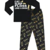 Eat Sleep Floss Like A Boss Long Pyjamas