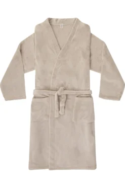 Mens Grey Fleeced Dressing Gown