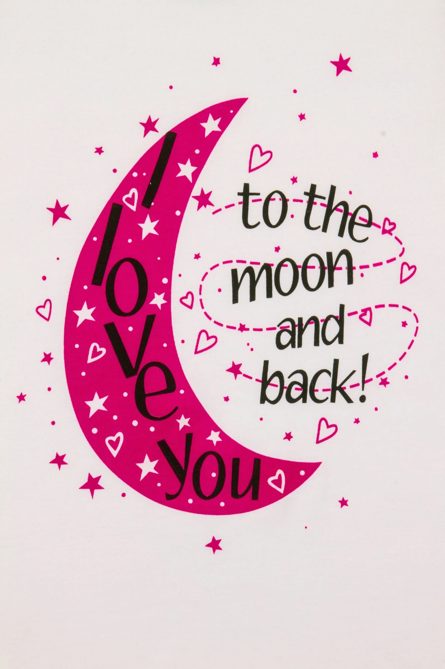 Girls 'I Love You To The Moon Back' Short Pyjamas 6 Girls 'I Love You To The Moon Back' Short Pyjamas - Image 6