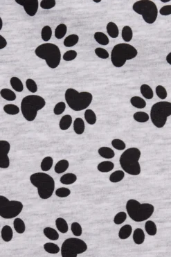 Girls Cat Paw Print Long Pyjamas -All Ages Fashion PJF 93 scaled