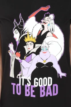 Women's Disney Villains It's Good To Be Bad Long Pyjama Set -All Ages Fashion PJF MOD220516 30