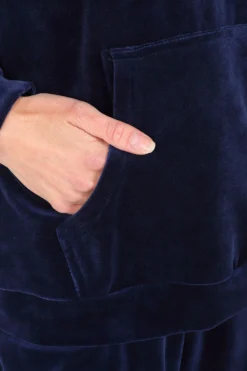 Women's Navy Velour Hooded Lounge Set Tracksuit -All Ages Fashion PJF MOD220516 66 6680bf3a f085 42ed a541 e25b517c4ca4