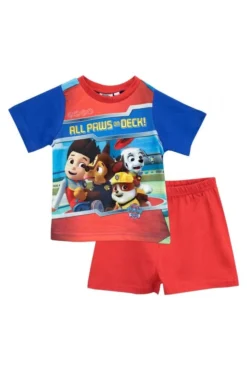 Boys Paw Patrol 'All Paws On Deck' Short Pyjamas 5-6 Years