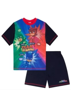 Boys Pj Masks Blue Short Pyjamas