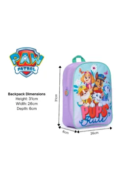 Girls Paw Patrol Pups Rule Backpack Nursery School Rucksack 13 Girls Paw Patrol Pups Rule Backpack Nursery School Rucksack -All Ages Fashion Pupsrule