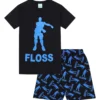 Floss Emote Dance Blue Short Pyjamas