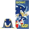 Official Sonic The Hedgehog Fold Away Towel Bag