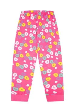 Girls All You Need Is Love Heart Long Pyjamas 8 Girls All You Need Is Love Heart Long Pyjamas -All Ages Fashion TPF1115 3