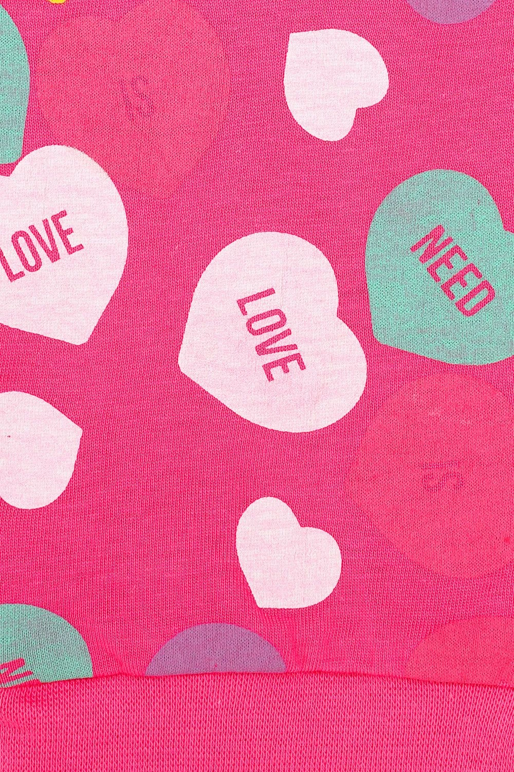 Girls All You Need Is Love Heart Long Pyjamas 5 Girls All You Need Is Love Heart Long Pyjamas - Image 5