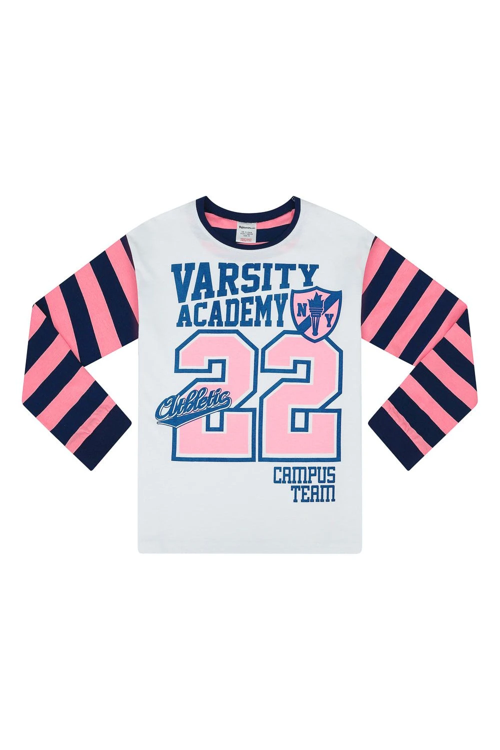 Girls USA College Varsity Team Stripe Long Pyjamas 9-10 Years 2 Girls USA College Varsity Team Stripe Long Pyjamas 9-10 Years - Image 2