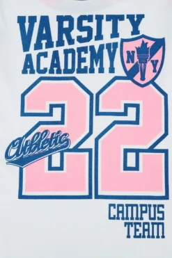 Girls USA College Varsity Team Stripe Long Pyjamas 9-10 Years 7 Girls USA College Varsity Team Stripe Long Pyjamas 9-10 Years -All Ages Fashion TPF1154 2