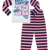 Girls USA College Varsity Team Stripe Long Pyjamas 9-10 Years