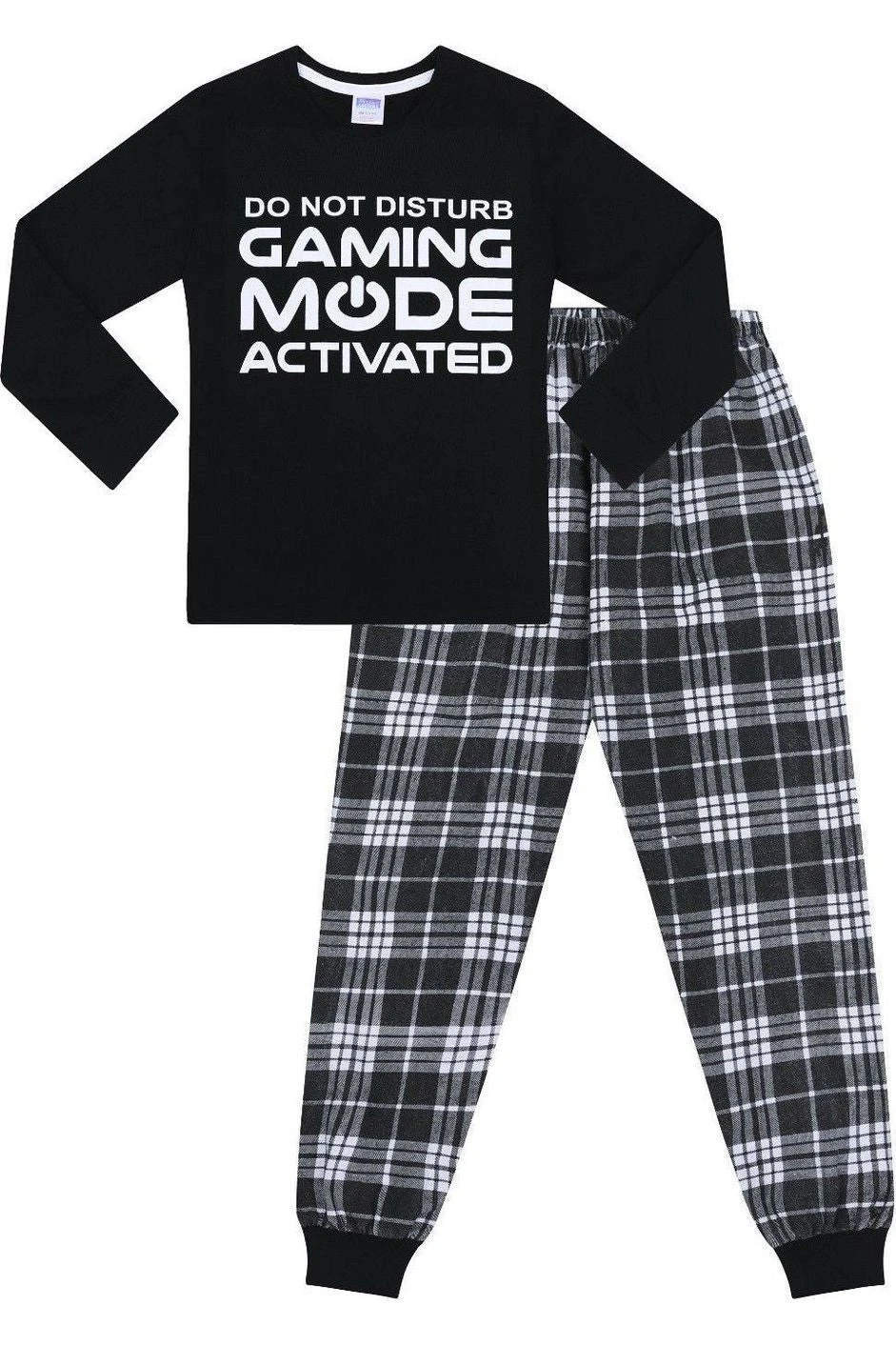 Gaming Mode Activated Woven Long Pyjamas 2 Gaming Mode Activated Woven Long Pyjamas - Image 2