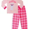Girls Llama I'm So Gllama-rous Long Pink Pyjamas