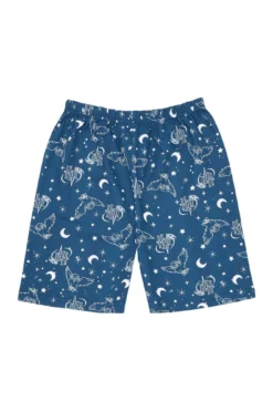 Harry Potter Pyjamas Hedwig Take Me Back To Hogwarts Short 7 To 16 Years -All Ages Fashion harrypottershortblue3