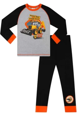 Boys Joey JCB 'Make Way, Stand Back' Long Pyjamas