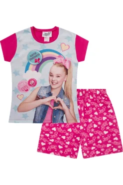 Girl's Official JoJo Siwa Rainbow Pyjamas Short