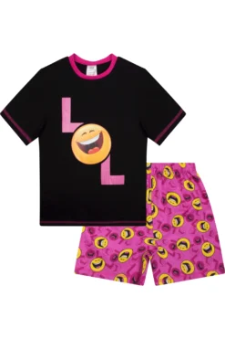 Girls LOL Laugh Out Loud Short Pyjamas 10 Girls LOL Laugh Out Loud Short Pyjamas -All Ages Fashion lol short pjs scaled