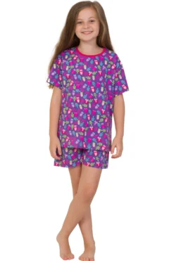Girls Sleepy Owl Short Pyjamas