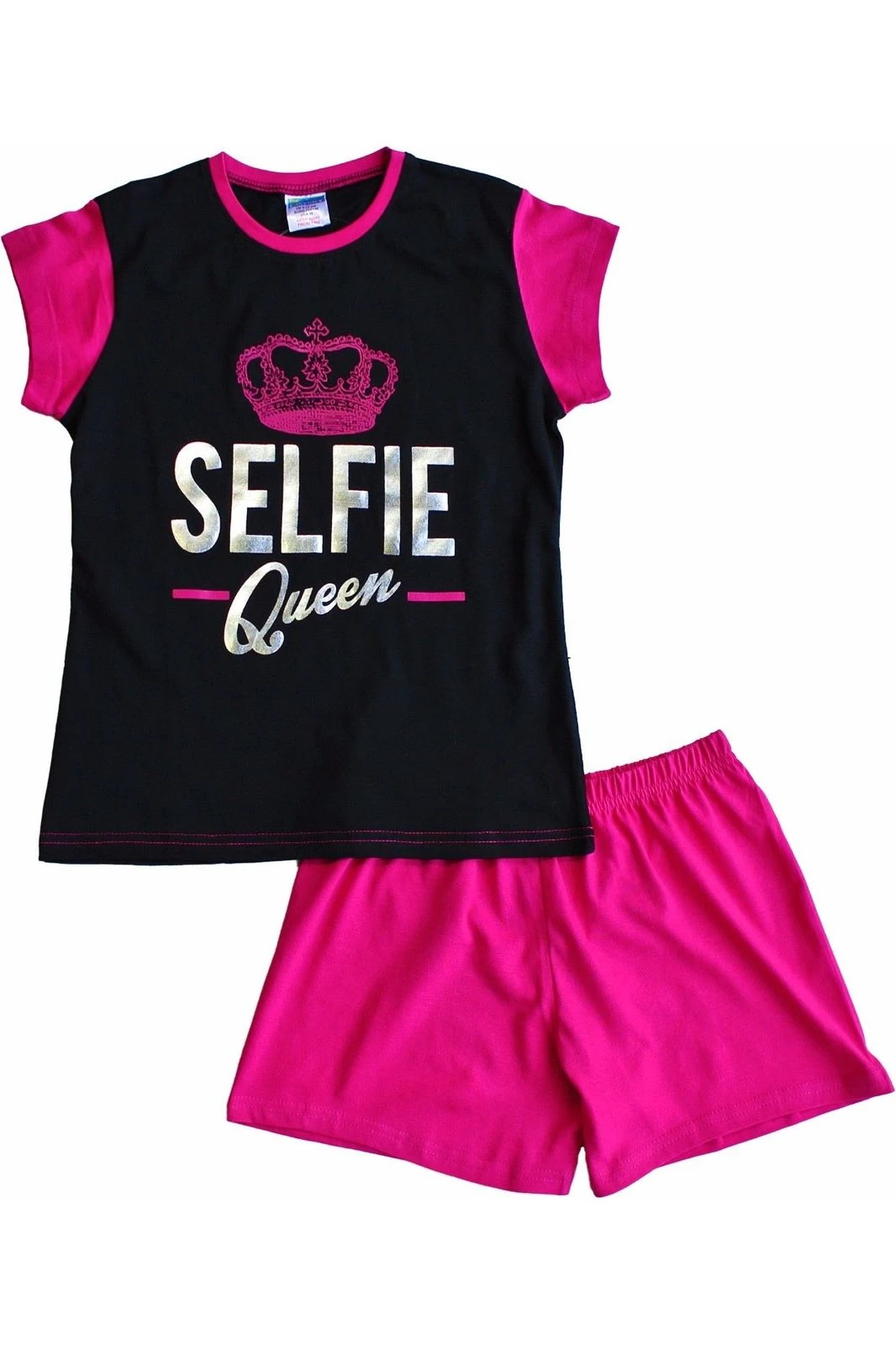 Girls Selfie Queen Short Pyjamas 2 Girls Selfie Queen Short Pyjamas - Image 2