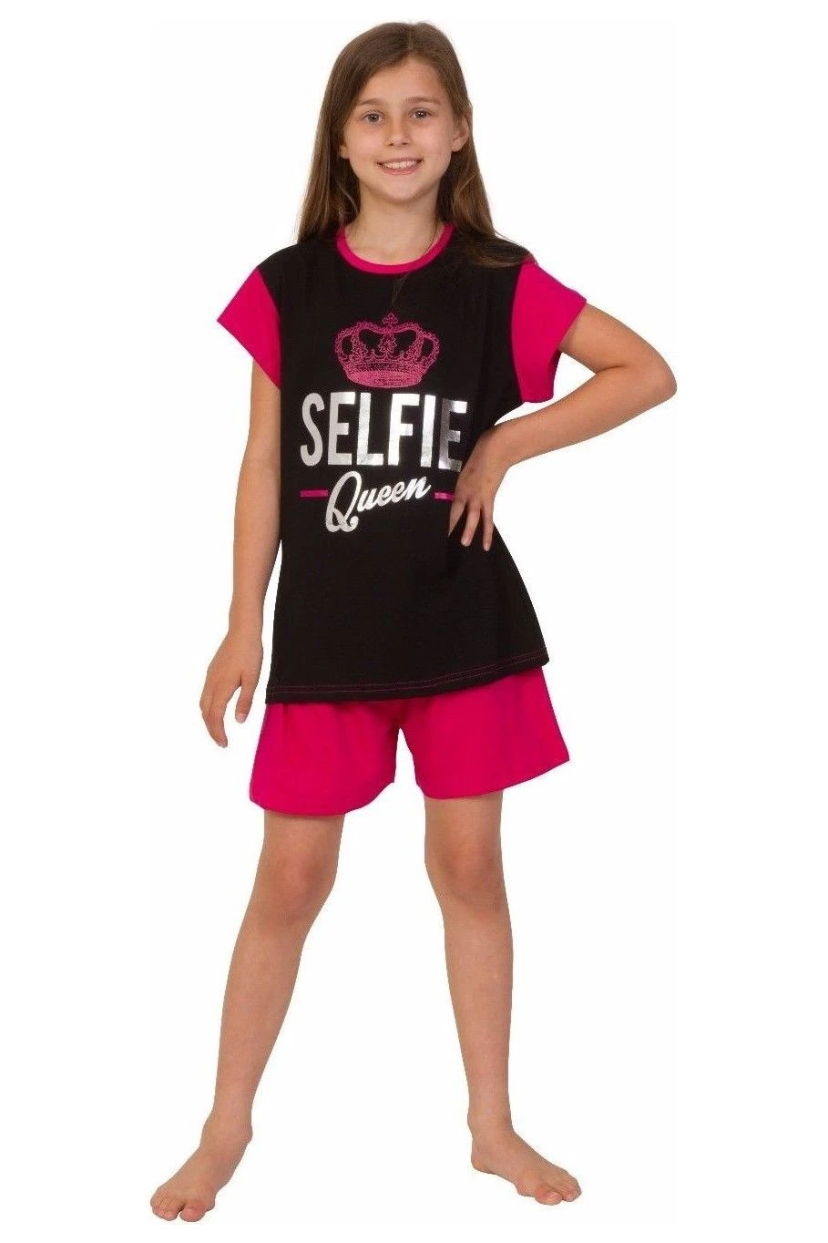 Girls Selfie Queen Short Pyjamas 1 Girls Selfie Queen Short Pyjamas